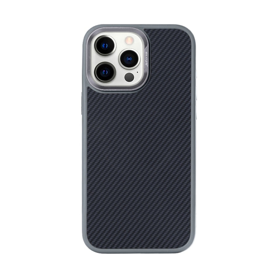 Coque de protection Mag Carbon avec MagSafe pour Apple iPhone 15 Pro – Gris titane