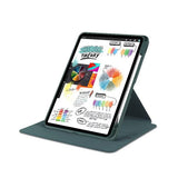 Étui de protection en cuir PU pour iPad 10,2 et 10,5 pouces, vert nuit