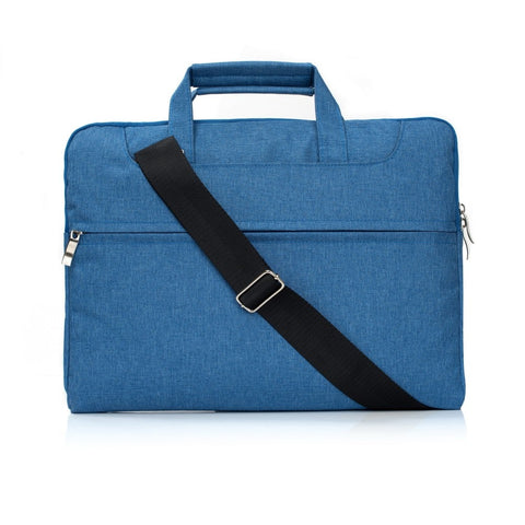 Housse pour ordinateur portable avec bandoulière 11, 12 pouces Bleu denim