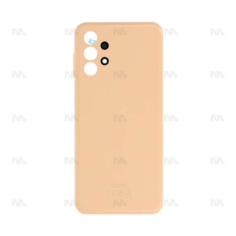 Vitre arrière pour Samsung Galaxy A13 A135F avec lentille Peach OEM