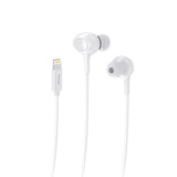Casque audio filaire avec microphone Rixus RXHD56LW, type écouteurs intra-auriculaires, blanc