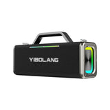Enceinte Bluetooth Yibolang X49Plus avec deux microphones, couleur noire