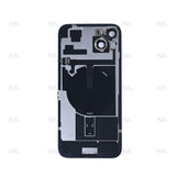 Vitre Arrière avec NFC, cadre de caméra agrandi bleu pour Apple iPhone 15 Plus – Reconditionné