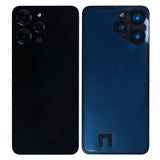 Vitre arrière pour Xiaomi Redmi 12 4G avec objectif, noir nuit, OEM