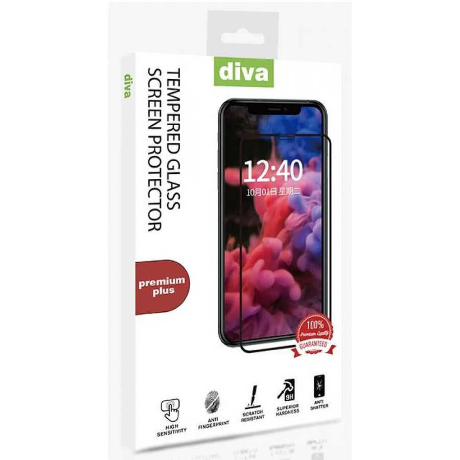 Protecteur d'écran Diva Premium Plus pour iPhone 13 Pro Max - Noir
