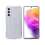 Étui anti-éclatement Rixus avec MagSafe pour Samsung Galaxy A56 transparent