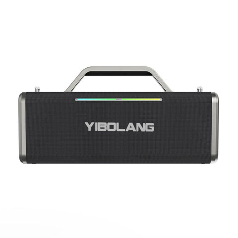 Enceinte Bluetooth Yibolang X49Plus avec deux microphones, couleur noire