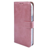 Rixus Bookcase pour Apple iPhone 14 Pro Max Rose