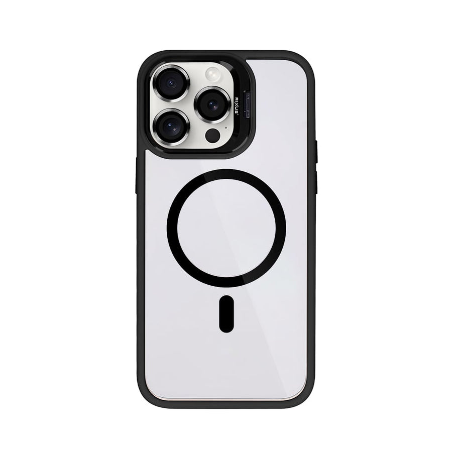 Étui Rixus Classic 03 avec MagSafe pour Apple iPhone 15 Pro Max Noir