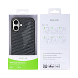 Coque de protection Mag Carbon avec MagSafe pour Apple iPhone 16 – Titanium Black