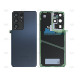 Vitre arrière pour Samsung Galaxy S21 Ultra G998B avec objectif Phantom Navy Original