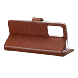 Rixus Bookcase pour Samsung Galaxy A22 5G Marron