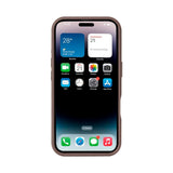 Coque de protection Mag Carbon avec MagSafe pour Apple iPhone 16 - Marron