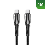 Câble de données USB-C en alliage Rixus RXUC30C gris métallisé