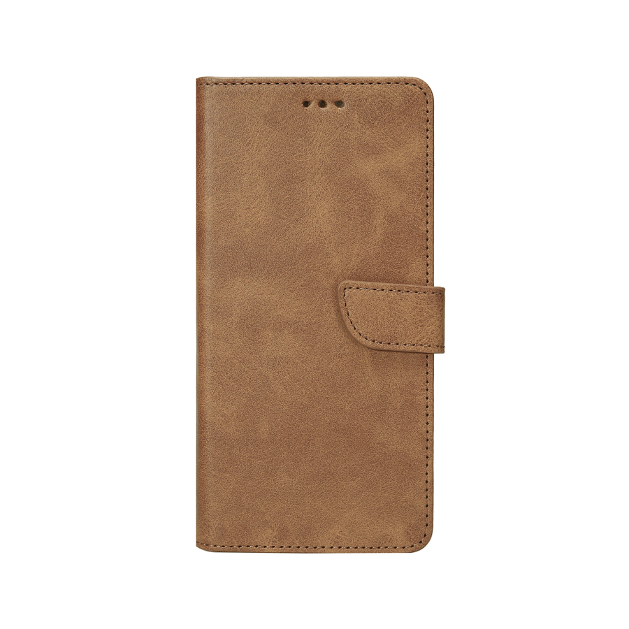 Rixus Bookcase pour Samsung Galaxy A35 5G Marron clair