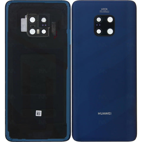 Vitre arrière pour Huawei Mate 20 Pro avec objectif – Bleu nuit – OEM