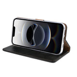 Rixus Bookcase pour Apple iPhone 16e Noir