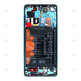 Ecran LCD complet + Vitre pour Huawei P30 Pro (2019) / P30 Pro New Edition (2020) (Batt) - Aurora Blue