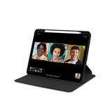 Étui de protection en cuir PU noir pour iPad Air 13 (2024)