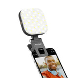 Éclairage pour selfies Rixus RXLG48 pour la photographie, TikTok, vlogs, vidéos - Noir