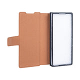 Étui portefeuille Rixus avec porte-stylo pour Samsung Galaxy Z Fold5 marron