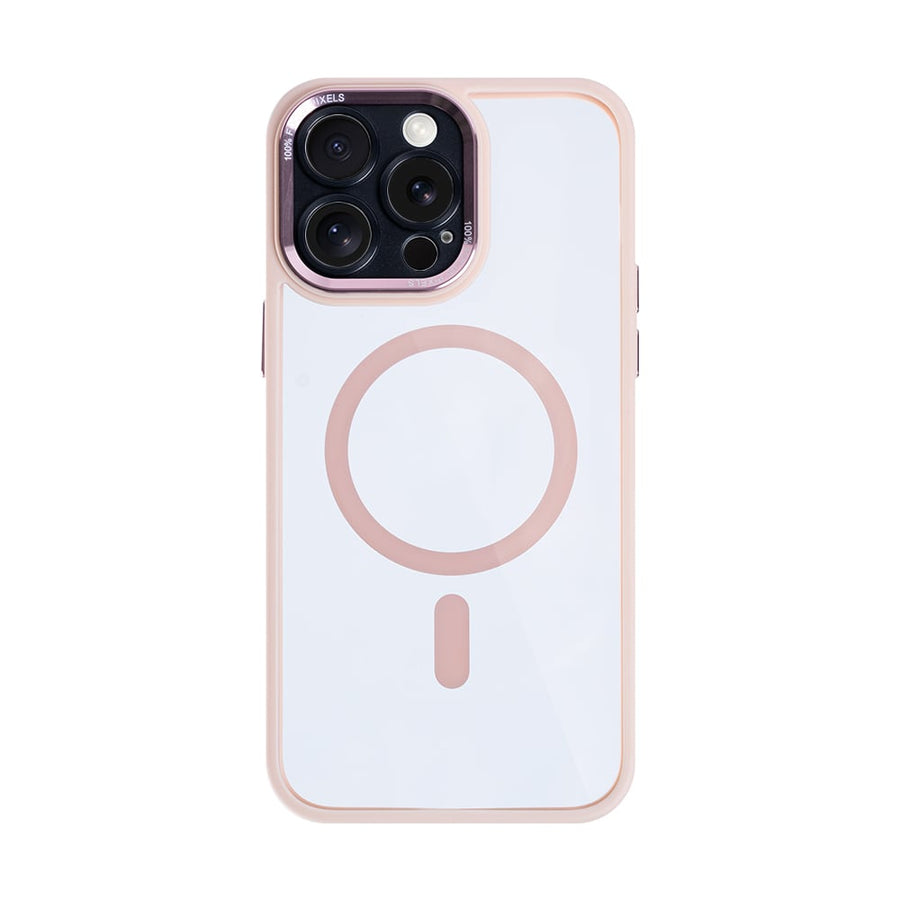 Étui Rixus Classic 04 avec MagSafe pour Apple iPhone 14 Pro Max rose