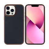 Coque Mag Carbon avec MagSafe pour Apple iPhone 12 Pro Max - Marron