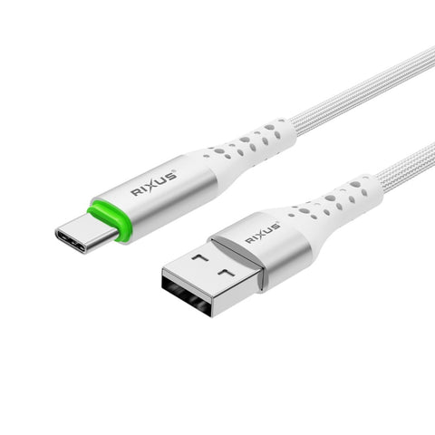 Câble USB-A vers USB-C à déconnexion automatique Rixus RXUC21AC blanc