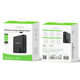 Adaptateur secteur Rixus RX240 GaN avec écran numérique 240 W noir