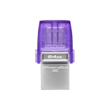 Clé USB Kingston DataTraveler MicroDuo 3C 64 Go 200 Mo/s double connecteur USB-A + USB-C