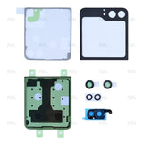 Vitre arrière pour Samsung Galaxy Z Flip6 F741B avec lentille, noir artisanal, Original