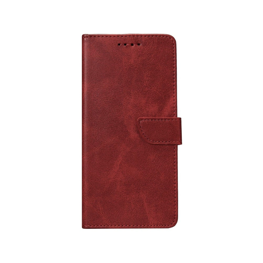 Rixus Bookcase pour Apple iPhone 16 Plus Rouge foncé