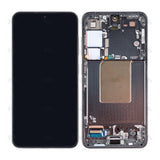 Chassis + Ecran Original Reconditionné + Vitre pour Samsung Galaxy S24 S921B - Onyx Black