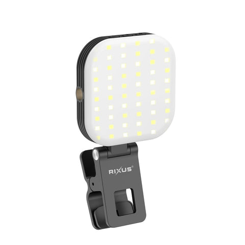 Éclairage pour selfies Rixus RXLG48 pour la photographie, TikTok, vlogs, vidéos - Noir