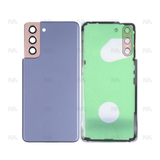 Vitre arrière pour Samsung Galaxy S21 5G G991B avec objectif Phantom Violet OEM