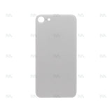 Vitre Arrière pour Apple iPhone 8, cadre d'appareil photo agrandi – Blanc - Compatible