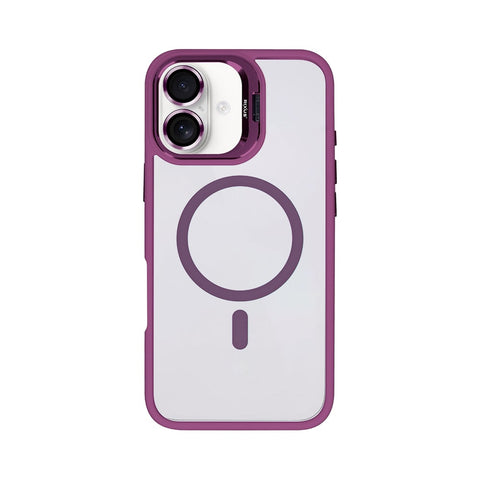Étui Rixus Classic 03 avec MagSafe pour Apple iPhone 16 rose foncé