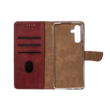 Rixus Bookcase pour Samsung Galaxy A35 5G Rouge foncé