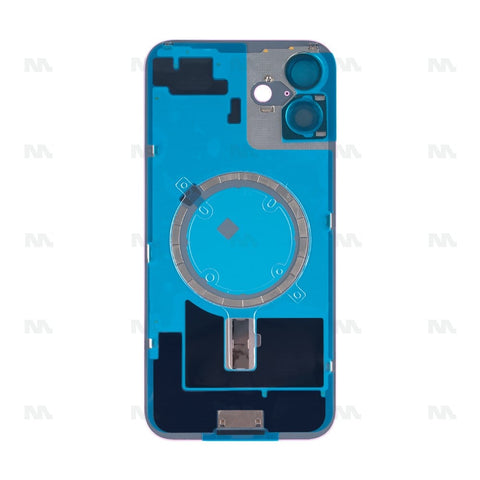 Vitre Arrière sans NFC pour Apple iPhone 16 Plus, bloc complet d'appareil photo agrandi rose Compatible