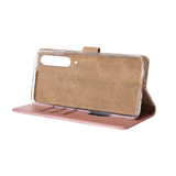 Rixus Bookcase pour Samsung Galaxy A50 Rose