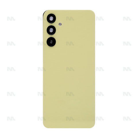 Vitre arrière pour Samsung Galaxy A25 5G A256B avec lentille personnalisée jaune OEM
