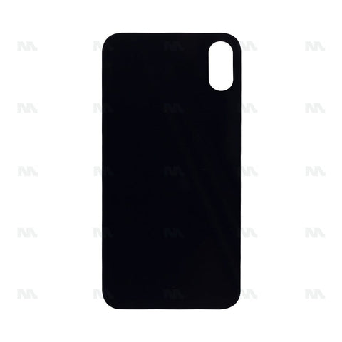 Vitre Arrière avec bloc complet pour Apple iPhone XS, cadre d'appareil photo agrandi, Noir, Compatible