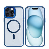 Étui Rixus Classic 04 avec MagSafe pour Apple iPhone 14 Pro bleu foncé