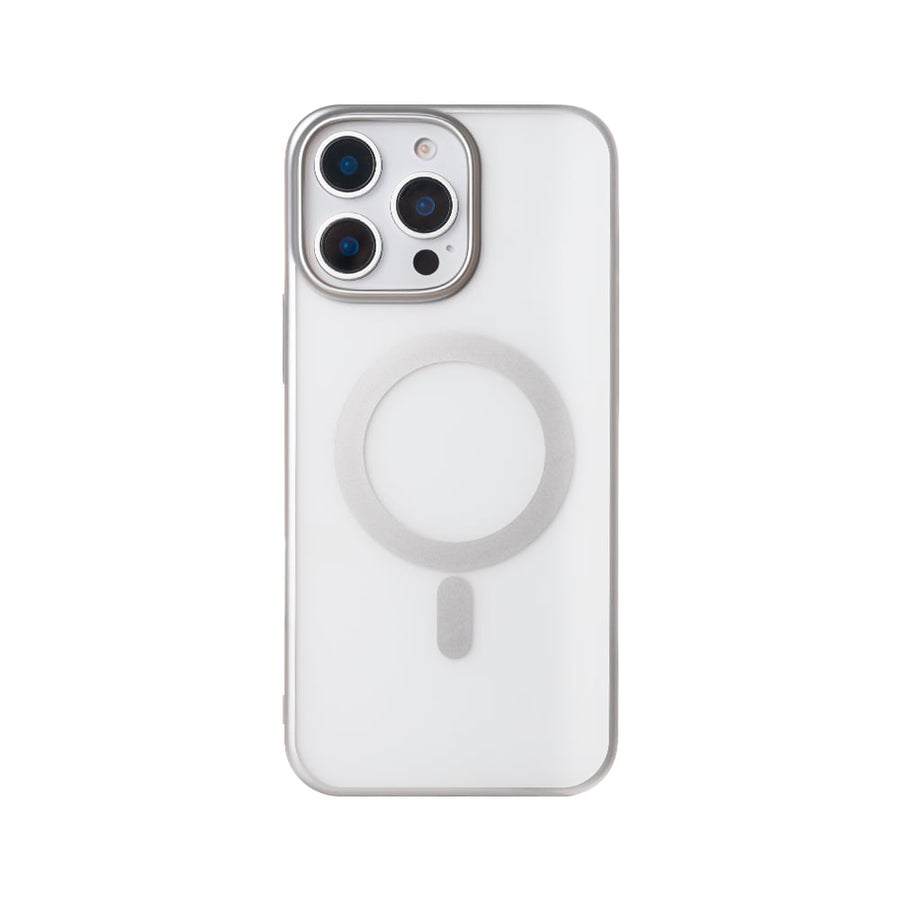 Étui Rixus Instinct Mag pour Apple iPhone 12, 12 Pro Argent