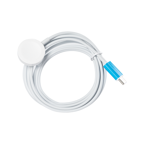 Chargeur magnétique Watch Series vers câble Type-C 200 cm blanc
