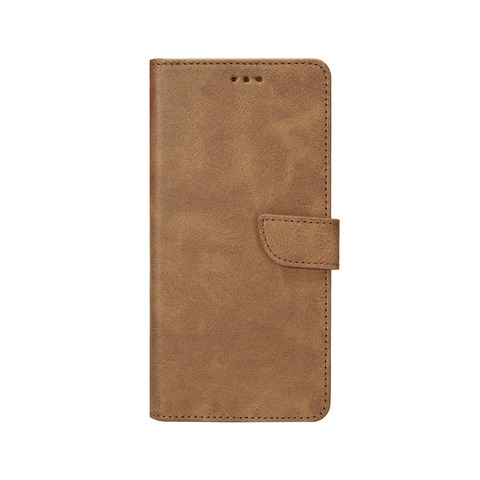Rixus Bookcase pour Samsung Galaxy S24, S25 Marron clair