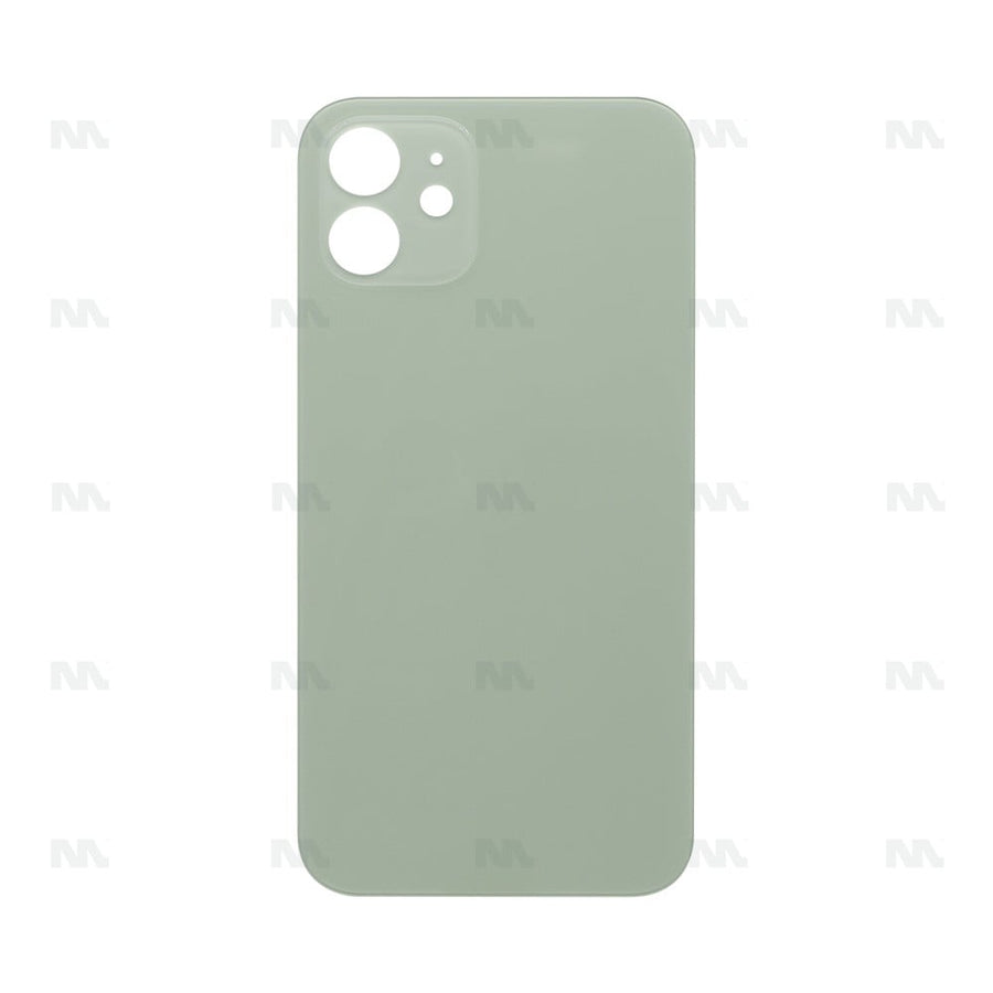 Vitre Arrière pour Apple iPhone 12, cadre de caméra agrandi, vert, compatible