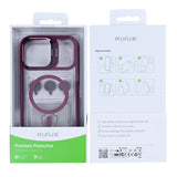 Étui Rixus Classic 03 avec MagSafe pour Apple iPhone 17 Pro rose foncé