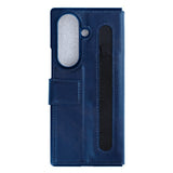 Étui portefeuille Rixus avec porte-stylo pour Samsung Galaxy Z Fold 7 bleu