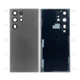 Vitre arrière pour Samsung Galaxy S22 Ultra S908B avec objectif graphite OEM